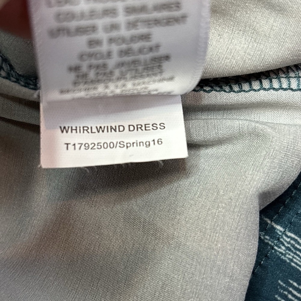 Toad & Co Whirlwind Dress Medium Sleeveless Athletic Travel Layered Blue Granola - Picture 9 of 10
